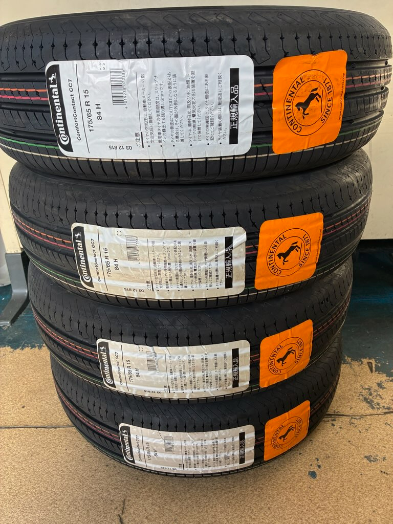 175/65R15 コンチネンタル　スチールホイール　フィットハイブリット 激安 4本セット】ホンダ フィットハイブリッド GP5系 純正 スチール 鉄